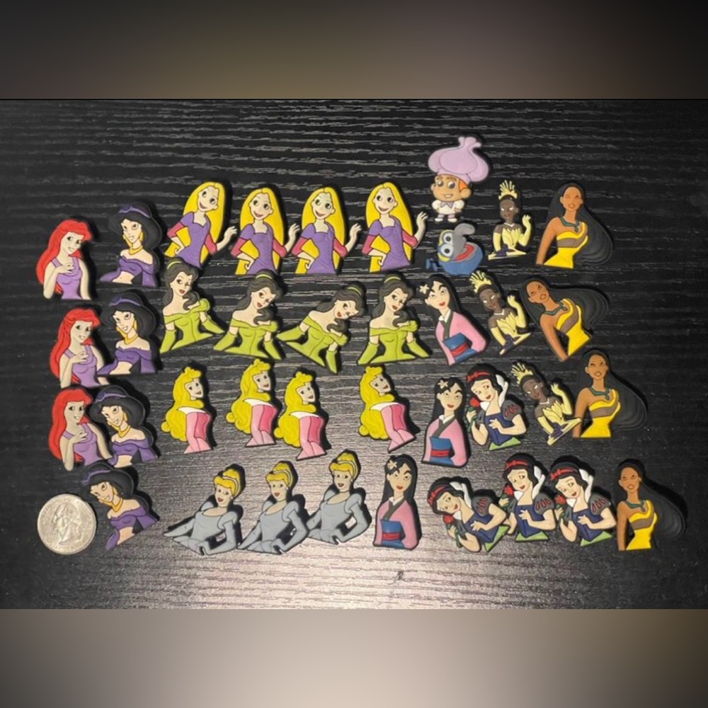 RESERVED FB Disney Princesses Shoe Croc Style Embellishments - Picture 1 of 9